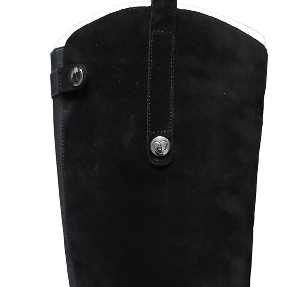 Blondo Pakita Tall Boots Black Suede Waterproof - Picture 6 of 16